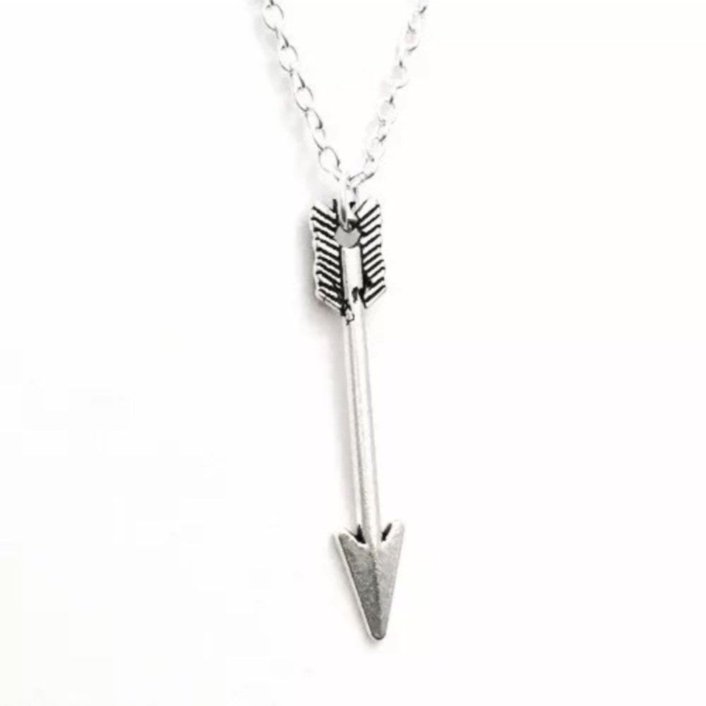 Silver Arrow Necklace 18” Sterling Chain